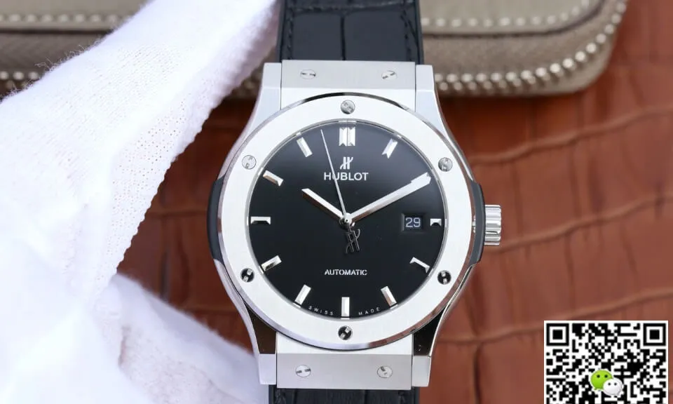 Hublot Classic Fusion 511.NX.1171.LR JJ Factory 1:1 Best Edition Replica Watch Black Strap